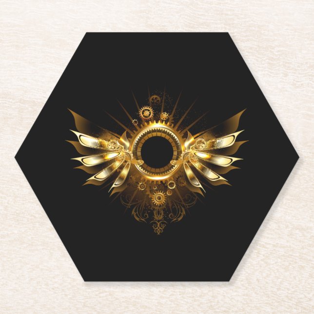 Porta-copo De Papel Asas de vapor (Frente)