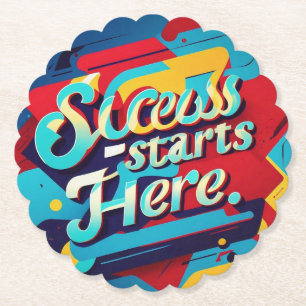 Porta-copo De Papel "Aspiração Vibrante - Arte de Parede"