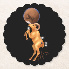 Porta-copo De Papel Astro Aries Mars Zodiac