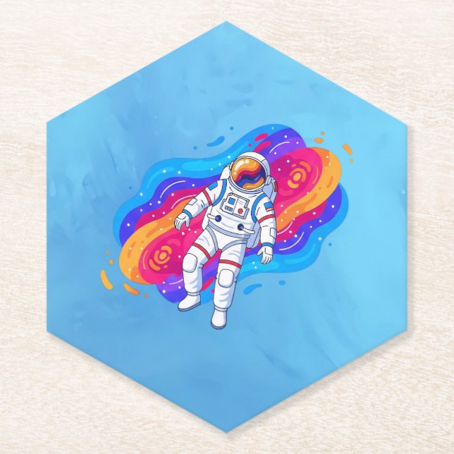 Porta-copo De Papel Astronauta (Frente)