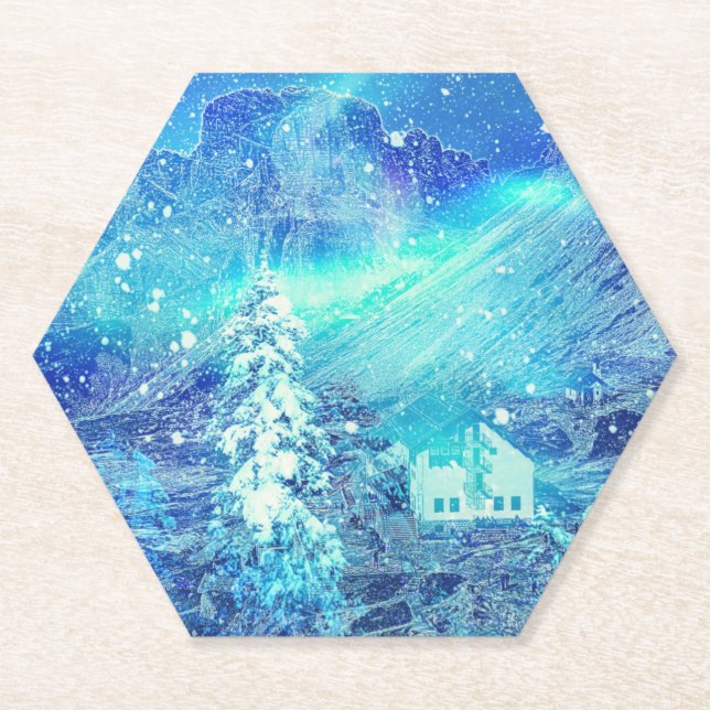 Porta-copo De Papel Aurora Em Valleys (Frente)