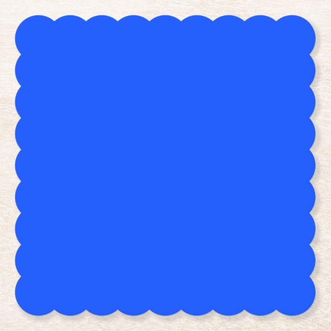 Porta-copo De Papel Azul (RYB) (cor sólida) (Frente)