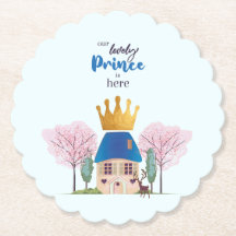 Baby Boy Crowan Blue Dourado Fairy Prince Castle