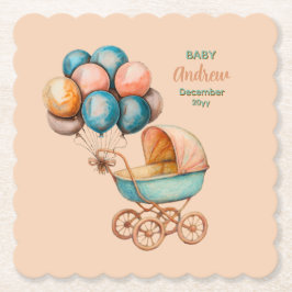 Porta-copo De Papel Baby Carriage Coaster