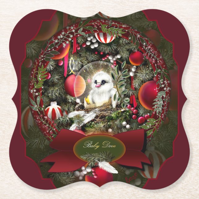 Porta-copo De Papel Baby Dove (Frente)