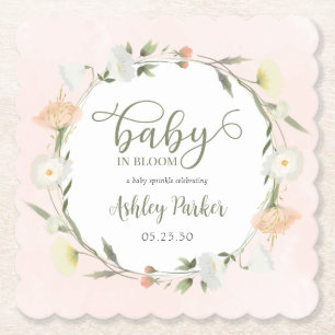 Porta-copo De Papel Baby In Bloom Flor de Bebê Silvestre Chuveirinho