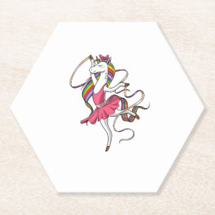 Porta-copo De Papel Bailarina de Unicórnio Arco-Íris Bailarina Mulhere