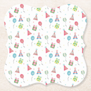 Porta-copo De Papel Bailons Party Hats Apresenta Coloração de Aniversá