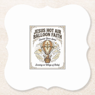 Porta-copo De Papel Balão de Ar Quente Jesus Fé Balão de Ar Quente Jes