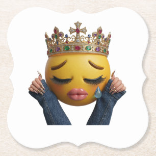 Porta-copo De Papel Balão de Festa com Emoji Chorando Sassy - Aniversá