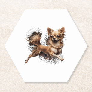 Porta-copo De Papel Balé Chihuahua Ballerina dança