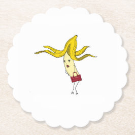 Porta-copo De Papel Banana glamorosa, tema de banana