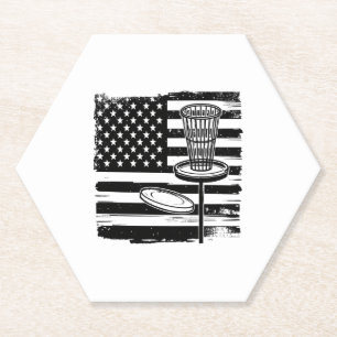 Porta-copo De Papel Bandeira Americana de Golf de Disco