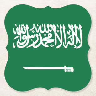 Porta-copo De Papel Bandeira da Arábia Saudita
