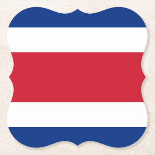 Porta-copo De Papel Bandeira da Costa Rica