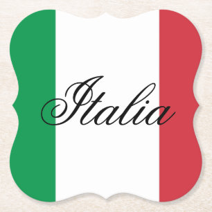 Porta-copo De Papel Bandeira da Itália Orgulho Italiano Europa País