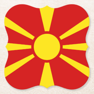 Porta-copo De Papel Bandeira da Macedônia (Macedônia)