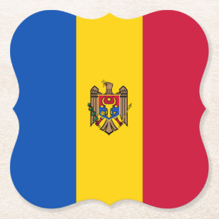 Porta-copo De Papel Bandeira da Moldávia