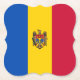 Porta-copo De Papel Bandeira da Moldávia (Frente)