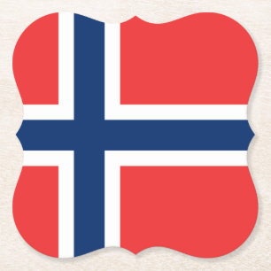 Porta-copo De Papel Bandeira da Noruega