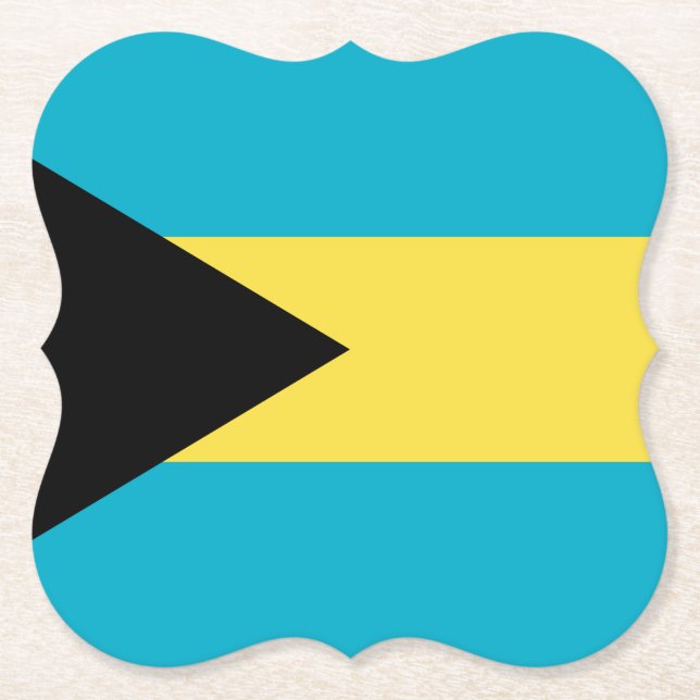 Porta-copo De Papel Bandeira das Bahamas (Frente)