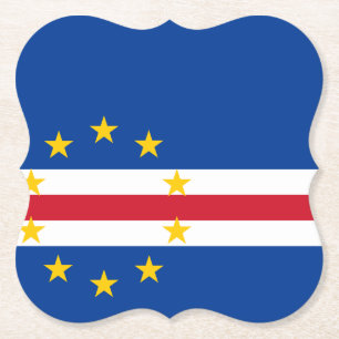 Porta-copo De Papel Bandeira de Cabo Verde
