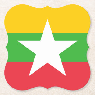 Porta-copo De Papel Bandeira de Mianmar