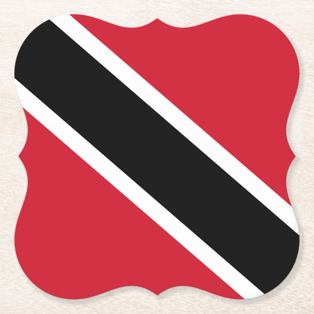 Porta-copo De Papel Bandeira de Trinidad e Tobago (Frente)