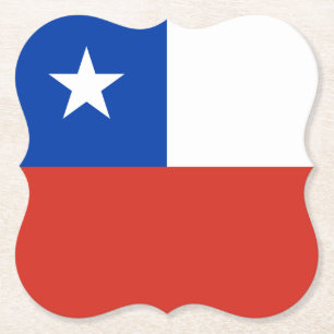 Porta-copo De Papel Bandeira do Chile
