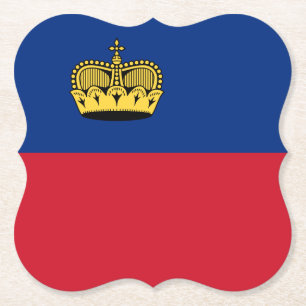 Porta-copo De Papel Bandeira do Liechtenstein