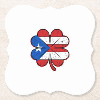 Porta-copo De Papel Bandeira do Trevo de Porto Rico Ilustração Vetoria