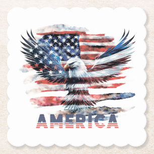 Porta-copo De Papel Bandeira dos Estados Unidos. América