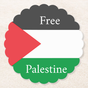Porta-copo De Papel Bandeira Palestina Livre sob medida