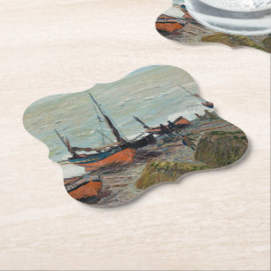 Porta-copo De Papel Barcos De Pesca Vintage Claude Monet