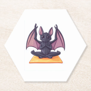 Porta-copo De Papel Bat Yoga Flow
