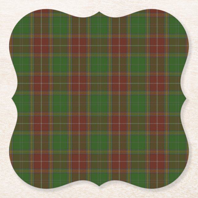 Porta-copo De Papel Baxter (Buchanan) Clan Tartan (Frente)
