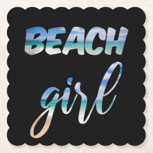 Porta-copo De Papel Beach Girl