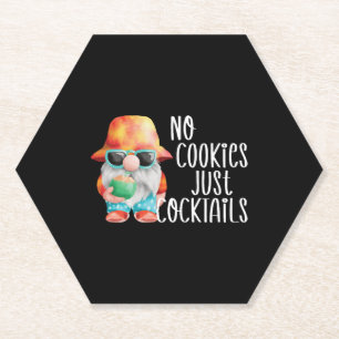Porta-copo De Papel Beach Gnomo No Cookies Tropical