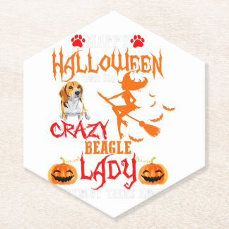 Porta-copo De Papel Beagle Happy Halloween Crazy Beagle Lady