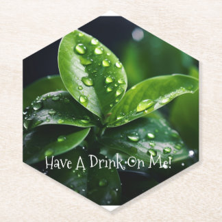 PORTA-COPO DE PAPEL BEBA EM MIM PORTA COPOS DE FOLHA VERDE