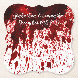 Porta-copo De Papel Beber Coasters Splatter Vampiro Gothic Horro