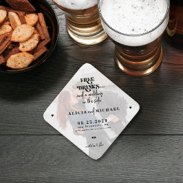 Porta-copo De Papel Bebidas grátis casamento de fotos engraçadas salve