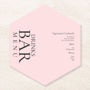 Porta-copo De Papel Bebidas Simples Cocktail Vinho Casamento Rosa