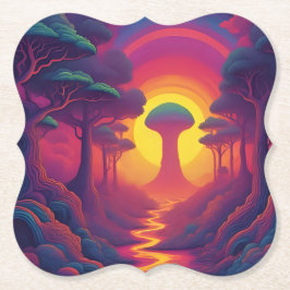 Porta-copo De Papel Beginning of The Fall Art