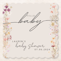 Beige Boho Wildflower Mesa Decor