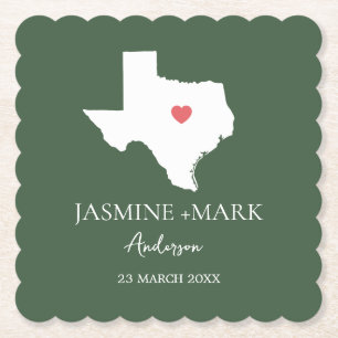 Porta-copo De Papel Bem-vindo ao Texas Festa de casamento Custom