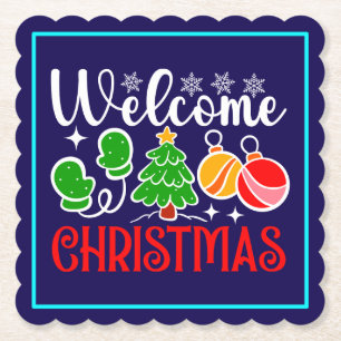Porta-copo De Papel Bem-vindo Natal-63758