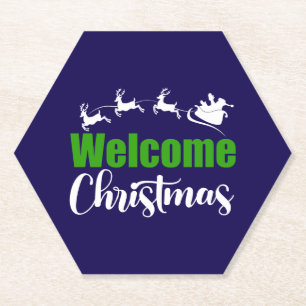 Porta-copo De Papel Bem-vindo Natal-85101