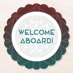 Porta-copo De Papel bem-vindos à equipe de geometria sagrada