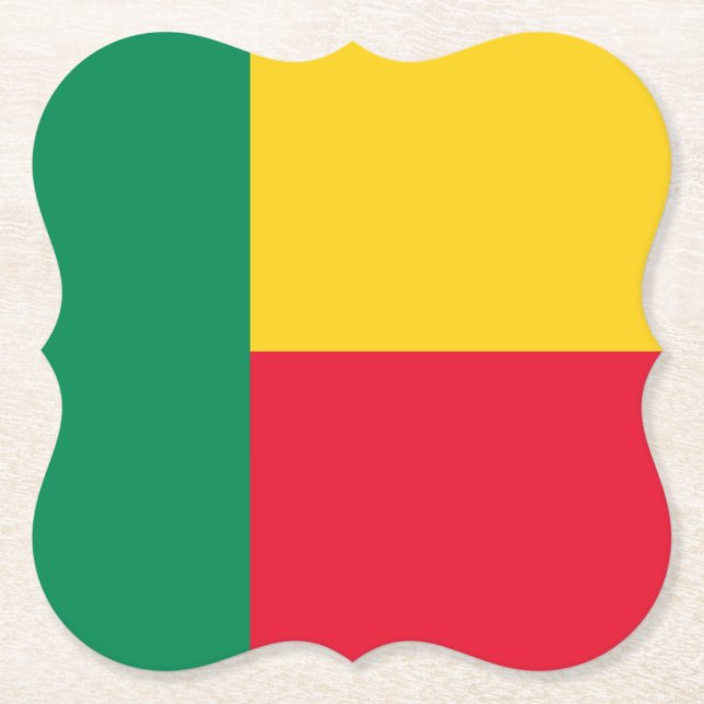 Porta-copo De Papel Benin Flag (Frente)
